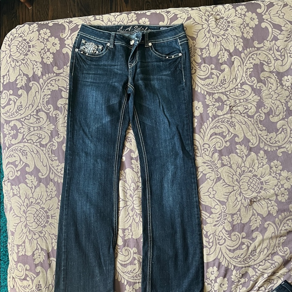 L.A. Idol Indigo Straight Leg Jeans
